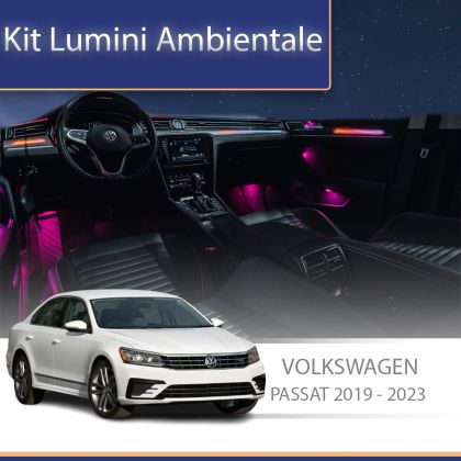 Lumini ambientale VW Passat 2019-2023 set complet control telefon sau sistem original