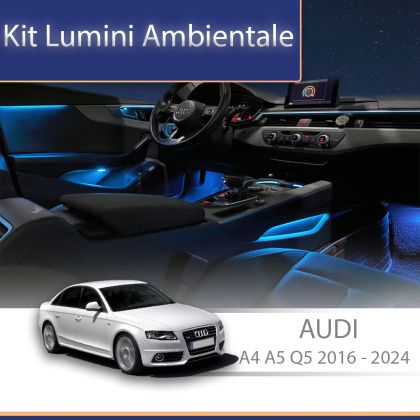 Lumini ambientale Audi A4 B9 2016-2024 cu 35 de lumini set complet control telefon sau sistem original