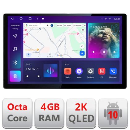 Navigatie dedicata Edonav Suzuki Splash Opel Agila 2008-2014, Ecran 2K QLED 13",Octacore,4Gb RAM,32Gb Hdd,4G,360,DSP,Carplay,Bluetooth V1