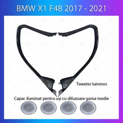 Lumini Ambientale BMW Seria X1 2017-2021 dedicat tweeter control telefon sau sistem original