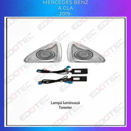 Lumini Ambientale difuzoare rotative stalpi Mercedes A W177 CLA W118 control pe sistemul original sau telefon