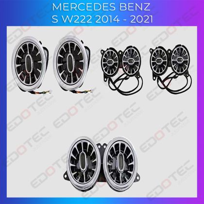 Lumini Ambientale ventilatoare spate Mercedes Clasa S W222 control pe sistemul original sau telefon