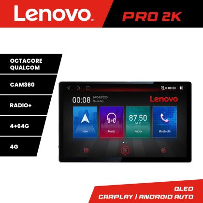 Navigatie Ssangyong Kyron Actyon K-158 Lenovo PRO 4+64 13 inch 2K android 4G DSP gps internet 