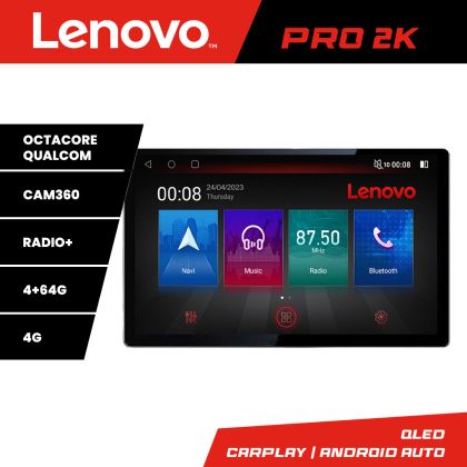 Navigatie DACIA DUSTER dupa 2019 K-199 Lenovo PRO 4+64 13 inch 2K android 4G DSP gps internet 