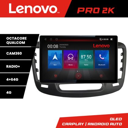 Navigatie Chrysler 200 2015-2019 Lenovo PRO 4+64 13 inch 2K android 4G DSP gps internet  Kit-200C