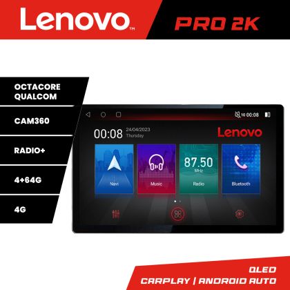 Navigatie universala 2 din 9 inch Lenovo PRO 4+64 13 inch 2K android 4G DSP gps internet  C