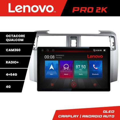 Navigatie Toyota 4runner 2009-2019 Lenovo PRO 4+64 13 inch 2K android 4G DSP gps internet  KIT-4runner