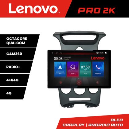 Navigatie Kia Carens 2006-2012 clima automata Lenovo PRO 4+64 13 inch 2K android 4G DSP gps internet  KIT-carens-2006