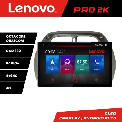 Navigatie Toyota Rav 4 2000-2004 Lenovo PRO 4+64 13 inch 2K android 4G DSP gps internet  kit-rav4-old