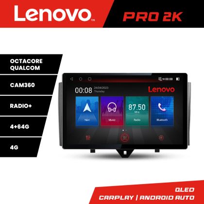 Navigatie Smart For Two 2010-2015 K-Smart10 Lenovo PRO 4+64 13 inch 2K android 4G DSP gps internet 