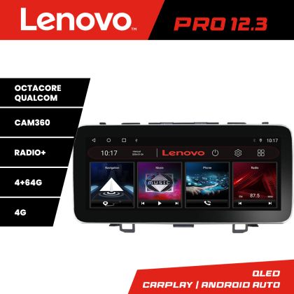 Navigatie Honda CR-V K-009 Lenovo PRO 4+64 12.3 inch qled android 4G DSP gps internet  8Core