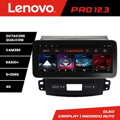 Navigatie Mitsubishi Outlander 2010 K-056 Lenovo PRO 8+256 12.3 inch qled android 4G DSP gps internet  Q v1