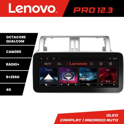 Navigatie Toyota Landcruiser J150 Prado 2014-2017 K-065 Lenovo PRO 8+256 12.3 inch qled android 4G DSP gps internet et GPS W