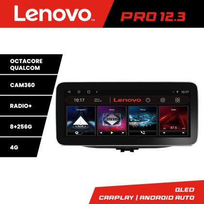 Navigatie Hyundai I30 2017- K-1041 Lenovo PRO 8+256 12.3 inch qled android 4G DSP gps internet  Cor