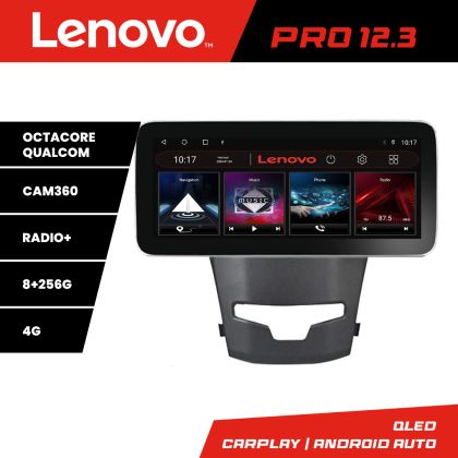 Navigatie Ssangyong Korando 2014-2019 K-1159 Lenovo PRO 8+256 12.3 inch qled android 4G DSP gps internet S