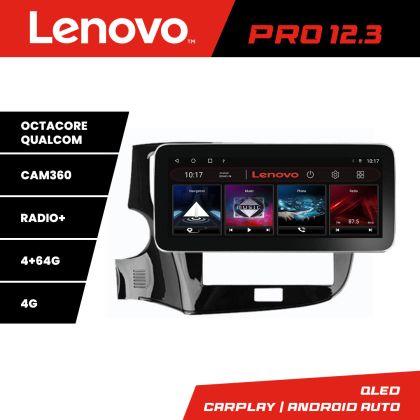 Navigatie Mitsubishi Oultander 2020- K-1230-20 Lenovo PRO 4+64 12.3 inch qled android 4G DSP gps internet 32