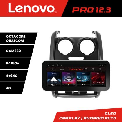 Navigatie Dacia Duster 2012-2019 K-157 Lenovo PRO 4+64 12.3 inch qled android 4G DSP gps internet 