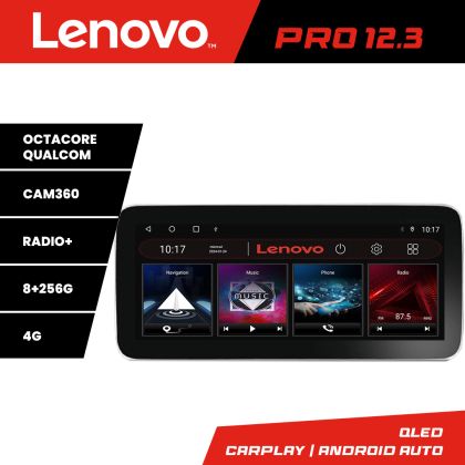 Navigatie Mercedes Clasa R K-215 Lenovo PRO 8+256 12.3 inch qled android 4G DSP gps internet  8Core