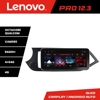 Navigatie Kia Picanto 2011-2015 K-217 Lenovo PRO 4+64 12.3 inch qled android 4G DSP gps internet 