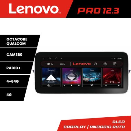 Navigatie BMW X1 E84 K-219 Lenovo PRO 4+64 12.3 inch qled android 4G DSP gps internet  8Core