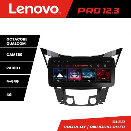 Navigatie Hyundai Sonata 2011-2015 K-259 Lenovo PRO 4+64 12.3 inch qled android 4G DSP gps internet 