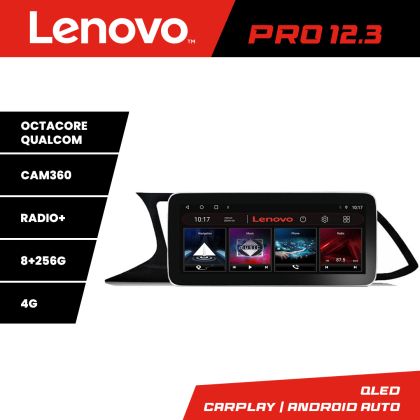 Navigatie Seat Leon MIB K-306 Lenovo PRO 8+256 12.3 inch qled android 4G DSP gps internet  8Core