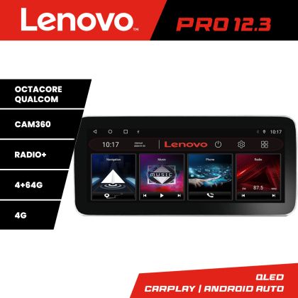 Navigatie Toyota Corolla dupa 2020 K-388 Lenovo PRO 4+64 12.3 inch qled android 4G DSP gps internet 