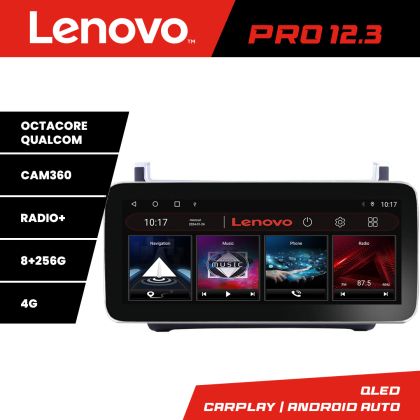 Navigatie VW Polo 2014- K-655 Lenovo PRO 8+256 12.3 inch qled android 4G DSP gps internet  8Core