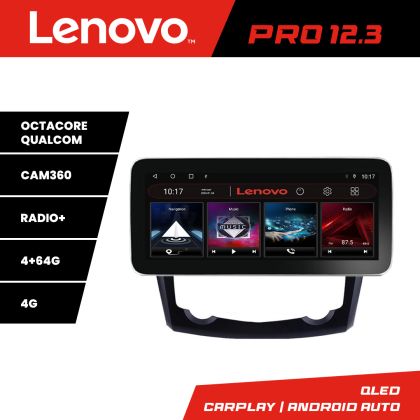 Navigatie Renault Kadjar K-9030 Lenovo PRO 4+64 12.3 inch qled android 4G DSP gps internet  8Core