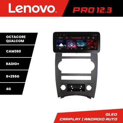 Navigatie Jeep Commander Lenovo PRO 8+256 12.3 inch qled android 4G DSP gps internet  Kit-commander