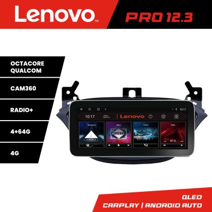 Navigatie Opel Corsa 2013-2016 K-corsa Lenovo PRO 4+64 12.3 inch qled android 4G DSP gps internet 