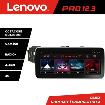 Navigatie Honda Fit 2014-2019 Lenovo PRO 4+64 12.3 inch qled android 4G DSP gps internet  Kit-fit-14