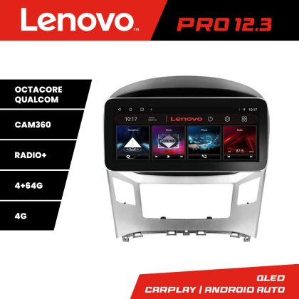 Navigatie Hyundai H1 Starex 2016- K-h1 Lenovo PRO 4+64 12.3 inch qled android 4G DSP gps internet 