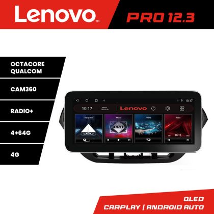 Navigatie Hyundai I10 2013-2019 K-HY38 Lenovo PRO 4+64 12.3 inch qled android 4G DSP gps internet 