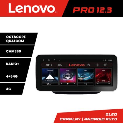 Navigatie Mitubishi Lancer 2001-2007 K-lancer07 Lenovo PRO 4+64 12.3 inch qled android 4G DSP gps internet 32