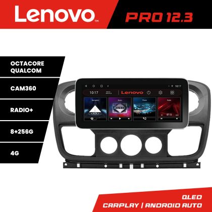 Navigatie Opel Movano, Renault Master 2010-2021 Lenovo PRO 8+256 12.3 inch qled android 4G DSP gps internet v1