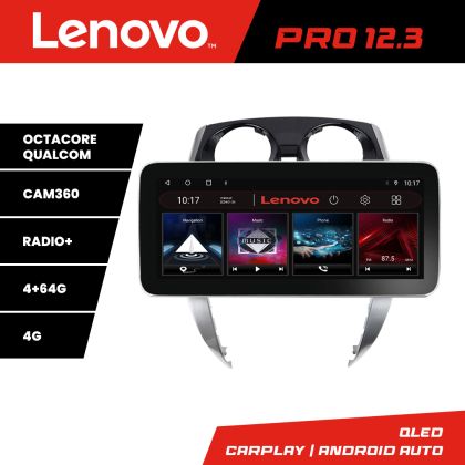 Navigatie Nisan Note 2012-2019 Lenovo PRO 4+64 12.3 inch qled android 4G DSP gps internet  KIT-note-2012