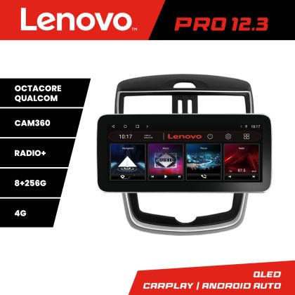 Navigatie Nissan Pulsar 2014-2018 Lenovo PRO 8+256 12.3 inch qled android 4G DSP gps internet  KIT-pulsar