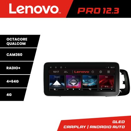 Navigatie Volvo S60 2014-2018 cu sistem Sensus Connect K-s60-14 Lenovo PRO 4+64 12.3 inch qled android 4G DSP gps internet 