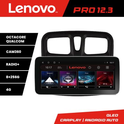 Navigatie Dacia Sandero 2012-2020 var B Lenovo PRO 8+256 12.3 inch qled android 4G DSP gps internet a