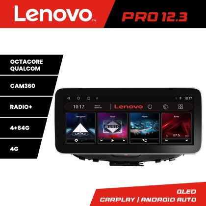 Navigatie Kia Soul 2020- K-soul Lenovo PRO 4+64 12.3 inch qled android 4G DSP gps internet  8Core