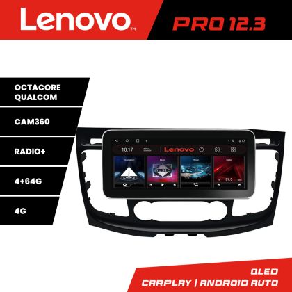 Navigatie Ford Transit 2019- varianta cu ecran de fabrica Lenovo PRO 4+64 12.3 inch qled android 4G DSP gps internet  Kit-transit-2019-b