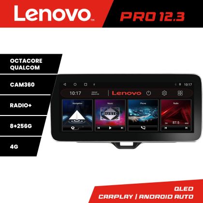 Navigatie Toyota Yaris 2020- Lenovo PRO 8+256 12.3 inch qled android 4G DSP gps internet  kit-yaris2020