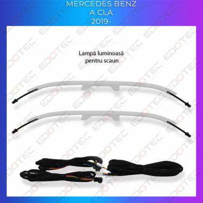 Lumini Ambientale spatar scaune Mercedes A W177 CLA W118 control pe sistemul original sau telefon