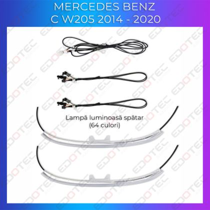 Lumini Ambientale spatar scaune Mercedes C W205 GLC X253 control pe sistemul original sau telefon