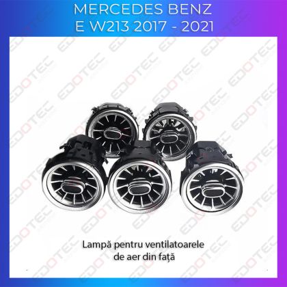 Lumini Ambientale  ventilatoare fata Mercedes E W213 2017-2021 control pe sistemul original sau telefon