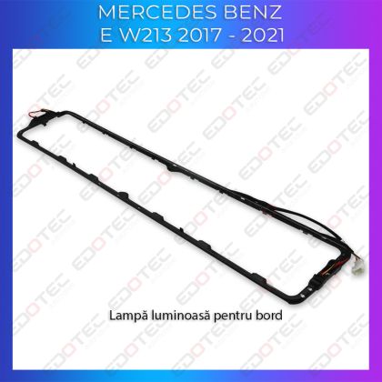 Lumini Ambientale chenar display 64 de culori Mercedes E W213 2017-2021 control pe sistemul original sau telefon