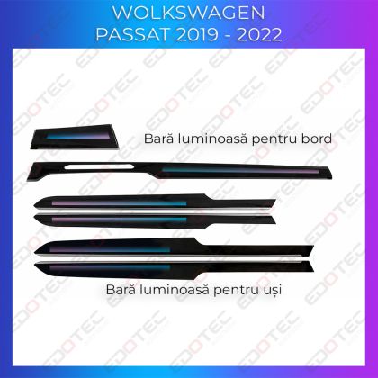 Lumini ambientale VW Passat 2016-2022 trimuri control telefon sau sistem original