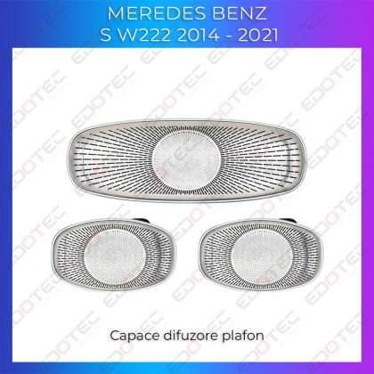 Lumini ambientale Mercedes S Class W222 dedicate plafon control din sistemul original si telefon