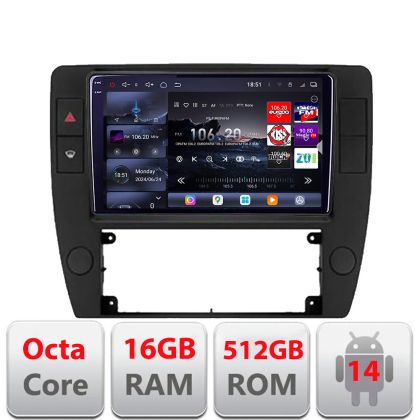 Navigatie Passat B5 1997-2004 Android radio gps internet 8 core QLED 2K 16+512 360 Lenovo